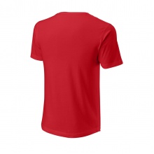 Wilson Tennis Tshirt Script Eco Cotton (Baumwolle, Slim Fit) rot Herren